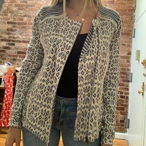 Lucky Brand Blue and White Jacket